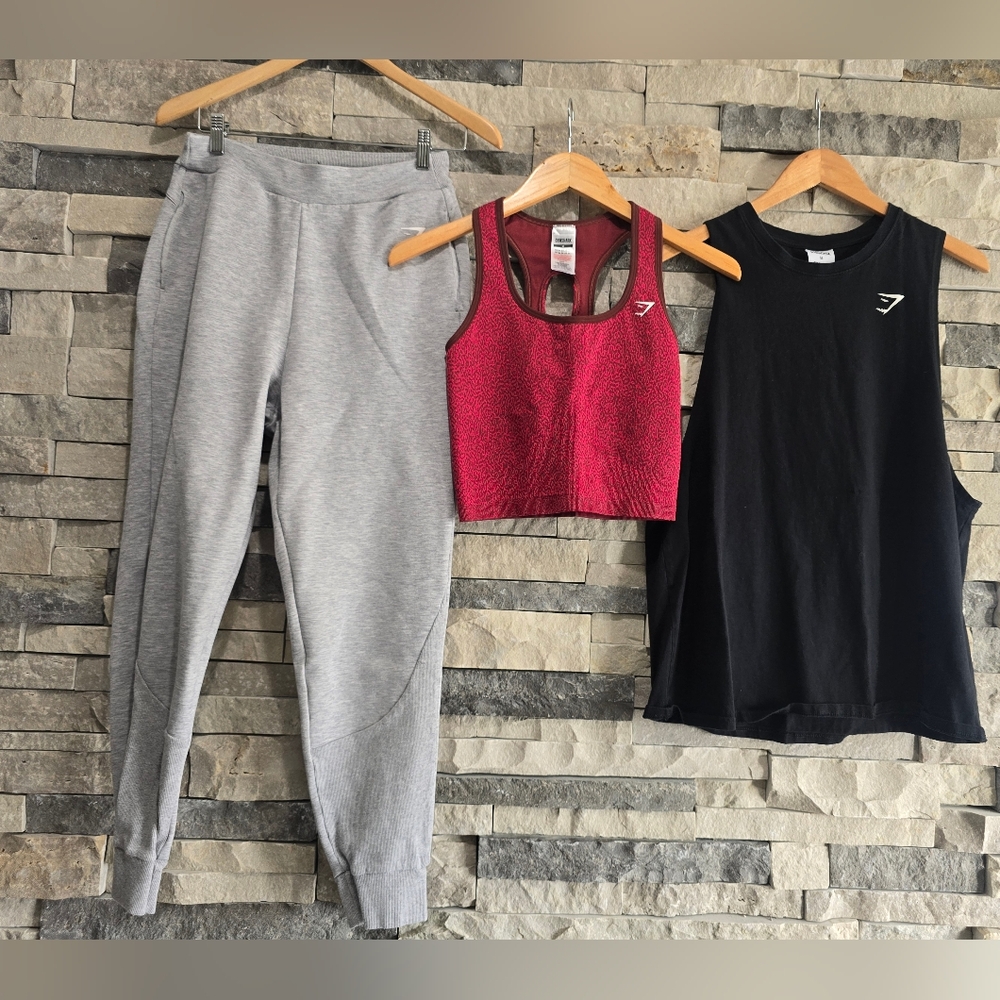 Gymshark Women's Jogger Pants Tank Shirt